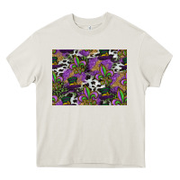 Cream mardi gras celebration pattern Heavy Core Tee - CowhideDigitalArt