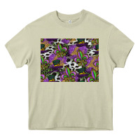 Mossy mardi gras celebration pattern Heavy Core Tee - CowhideDigitalArt