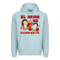 Blue Mist el amor se comparte with churros Premium Hoodie - AdoDesignShop
