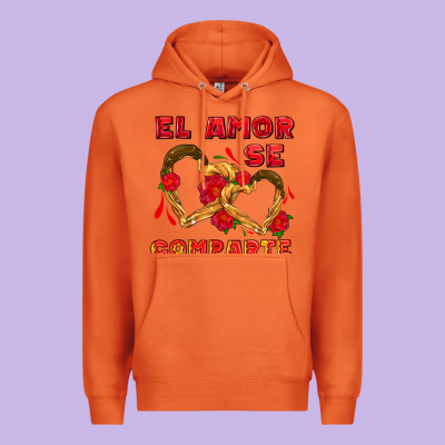 El Amor Se Comparte With Churros Premium Hoodie Designed By Adodesignshop