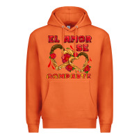 Carrot el amor se comparte with churros Premium Hoodie - AdoDesignShop