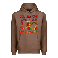 Chestnut el amor se comparte with churros Premium Hoodie - AdoDesignShop