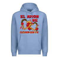 Colony Blue el amor se comparte with churros Premium Hoodie - AdoDesignShop
