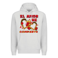 Dove Grey el amor se comparte with churros Premium Hoodie - AdoDesignShop