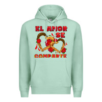 Seafoam el amor se comparte with churros Premium Hoodie - AdoDesignShop
