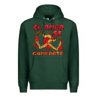 Sports Green el amor se comparte with churros Premium Hoodie - AdoDesignShop