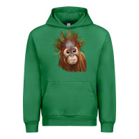 Emerald baby orangutan Urban Hoodie - LillyAllenDesigns