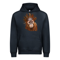 Navy baby orangutan Urban Hoodie - LillyAllenDesigns