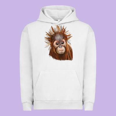 Baby Orangutan Urban Hoodie Designed By Lillyallendesigns