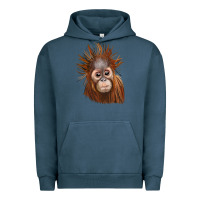 Pigment Midnight Navy baby orangutan Urban Hoodie - LillyAllenDesigns
