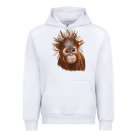 White baby orangutan Urban Hoodie - LillyAllenDesigns