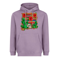 Lavender new mexico map Heavyweight Hoodie - Zillion Design Studio