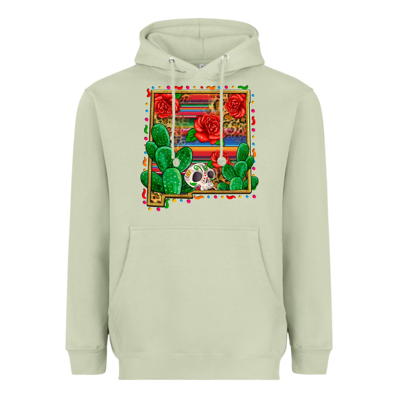 New Mexico Map Heavyweight Hoodie by Zillion Design Studio | Teevron