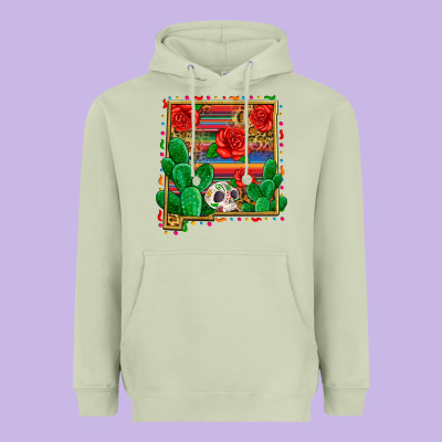New Mexico Map Heavyweight Hoodie Designed By Zillion Design Studio