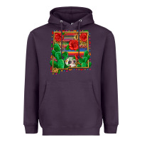 Plum new mexico map Heavyweight Hoodie - Zillion Design Studio