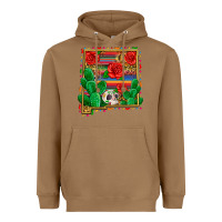 Toasted Coconut new mexico map Heavyweight Hoodie - Zillion Design Studio