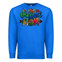 True Royal one blessed mom autism Premium Sweatshirt - Zillion Design Studio