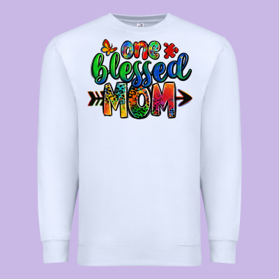 One Blessed Mom Autism Premium Sweatshirt Designed By Zillion Design Studio