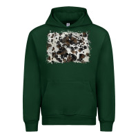 Foreset Green cowhide background Urban Hoodie - BarkalooDesign