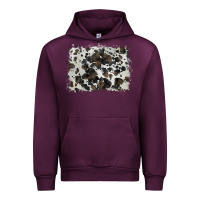 Mauve Wine cowhide background Urban Hoodie - BarkalooDesign