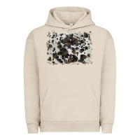 Pigment French Oak cowhide background Urban Hoodie - BarkalooDesign