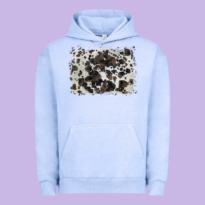 Cowhide Background Urban Hoodie Designed By Barkaloodesign
