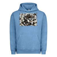 Pigment Pebble Blue cowhide background Urban Hoodie - BarkalooDesign