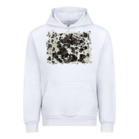 White cowhide background Urban Hoodie - BarkalooDesign