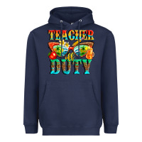 Navy teacher off duty Heavyweight Hoodie - texasbilliewilder