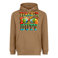 Toasted Coconut teacher off duty Heavyweight Hoodie - texasbilliewilder