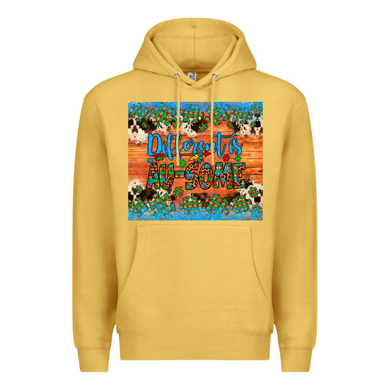 Different Is Au Some Autism Awareness Cowhide Leopard Tumbler Premium Hoodie by Artiststas | Teevron