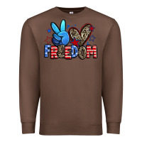 Chestnut peace love freedom Premium Sweatshirt - Zillion Design Studio