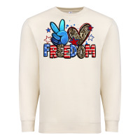 Sandshell peace love freedom Premium Sweatshirt - Zillion Design Studio
