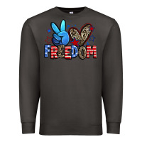 Smoke peace love freedom Premium Sweatshirt - Zillion Design Studio