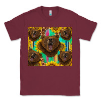 Burgundy bear tumbler Classic Tee - BarkalooDesign