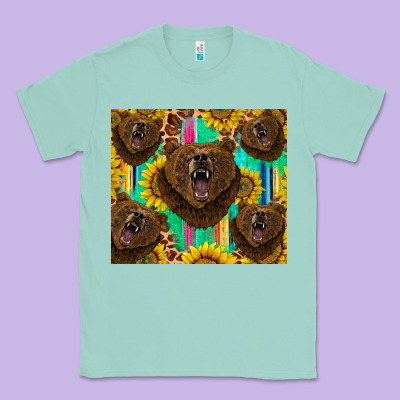 Bear Tumbler Classic Tee Designed By Barkaloodesign