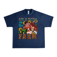 Navy western life is better on the farm Urban Heavy Tee - Artiststas