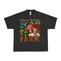Pigment Black western life is better on the farm Urban Heavy Tee - Artiststas