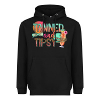 Black tanned and tipsy Heavyweight Hoodie - texasbilliewilder
