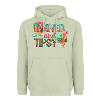 Matcha tanned and tipsy Heavyweight Hoodie - texasbilliewilder