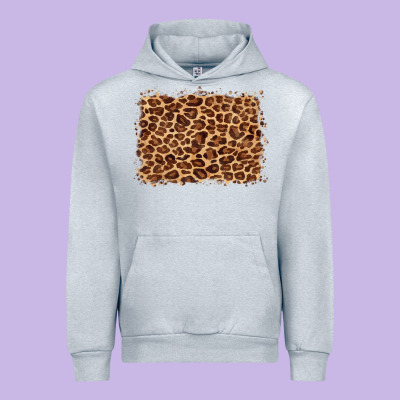 Leopard Background Urban Hoodie Designed By Barkaloodesign