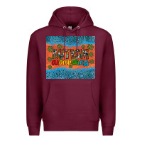 Burgundy autism awareness Premium Hoodie - Artiststas