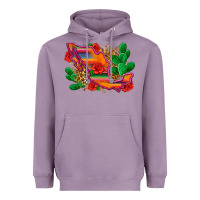 Lavender mexico map Heavyweight Hoodie - Zillion Design Studio
