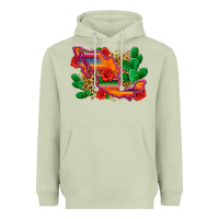 Matcha mexico map Heavyweight Hoodie - Zillion Design Studio