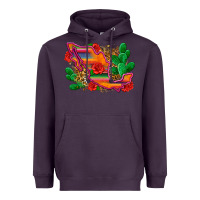 Plum mexico map Heavyweight Hoodie - Zillion Design Studio