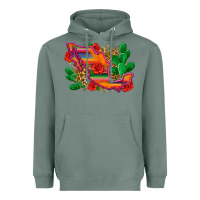Sage mexico map Heavyweight Hoodie - Zillion Design Studio