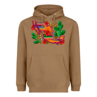 Toasted Coconut mexico map Heavyweight Hoodie - Zillion Design Studio