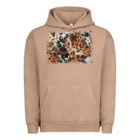 Pigment Burro cowhide leopard background Urban Hoodie - BarkalooDesign
