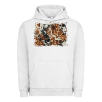 Pigment Lunar Rock cowhide leopard background Urban Hoodie - BarkalooDesign