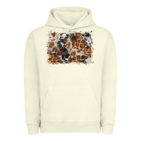 Pigment Pistachio cowhide leopard background Urban Hoodie - BarkalooDesign